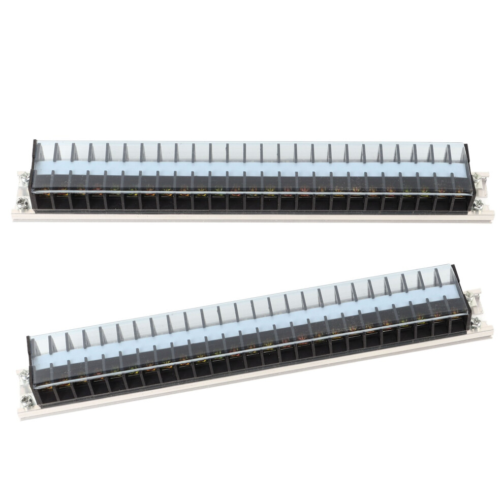 Durable 2Pcs 660V 15A Rail Terminal Block For Industrial Use 5051356819759