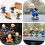 4St Mini Munkfigurer Bilmontageprydnad Harmlös Munkdekoration 8