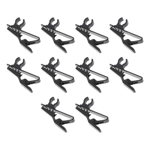 10Pcs Lavaliermikrofonklämmor Fästeklämma Mikrofonaccessoarer 2