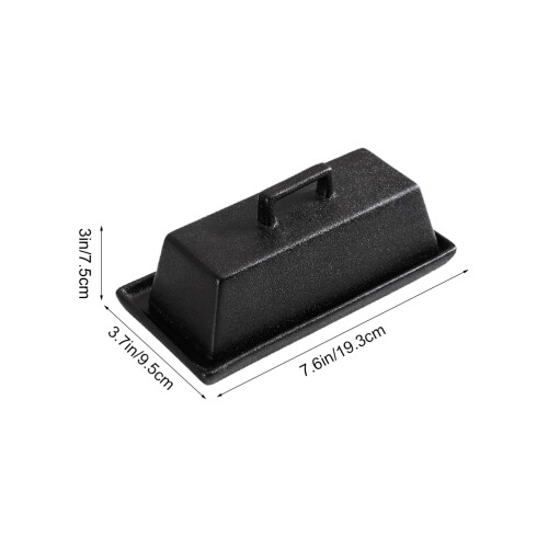 1 Set Kreativ Smörförvaringsbricka Med Lock, Keramisk 1