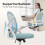 (Green) Mesh Office Chair Flip-Up Arms Adjustable Desk Chair 5