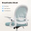 (Green) Mesh Office Chair Flip-Up Arms Adjustable Desk Chair 6