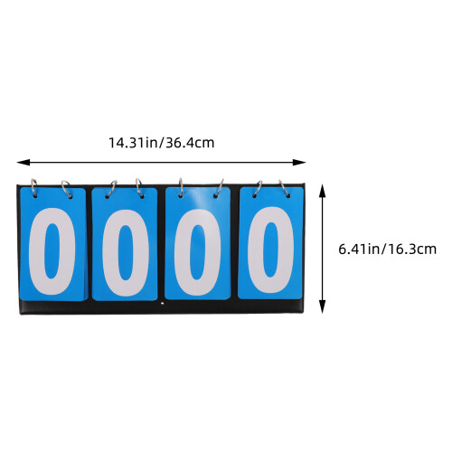 Tabletop Scoreboard Flipper Poängtavlor Portabel Blå 1