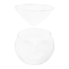 1 Set Bar Cup Cocktailskål Med Glasbotten Cool Dryckehållare
