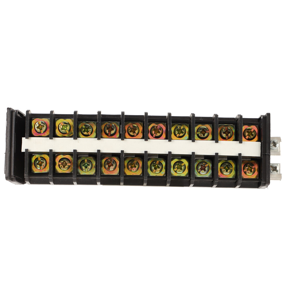 2Pcs 660V 30A Wire Barrier Block Rail Type Wiring Terminal Bar 8021356819988