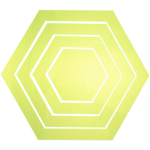4St Transparent Patchwork Hexagon Akryl Sytillbehör 1