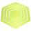 4St Transparent Patchwork Hexagon Akryl Sytillbehör 4