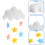 Cloud Regndrop Hängande DIY För Barnrum 3