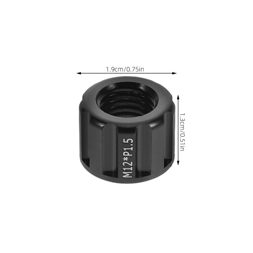 1 Pièce Capuchon D'axe Aluminium Noir Robuste Pour Fourche 1