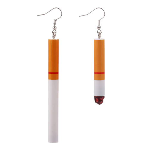 Earrings Aesthetic Asymmetric Earring Plastic 1 Pair