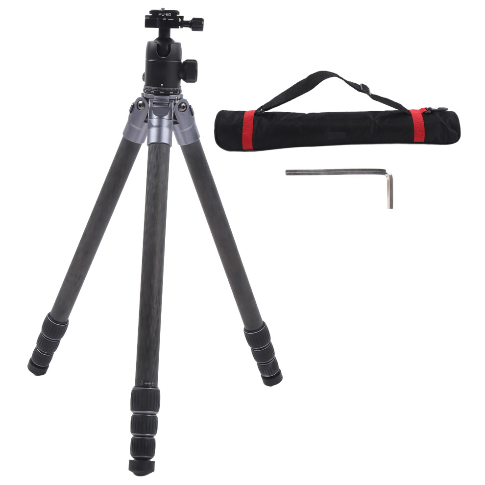 Manbily Camera Tripod Carbon Fiber Portable Stand With Head 643505019636