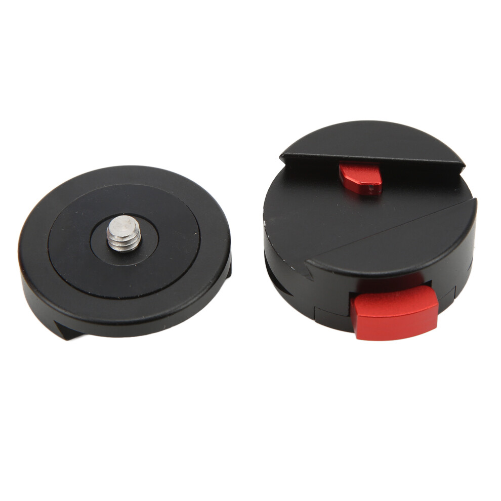 Ball Head Quick Release Plate Round Clamp 1/4In Screw For Camera Light 643505135770