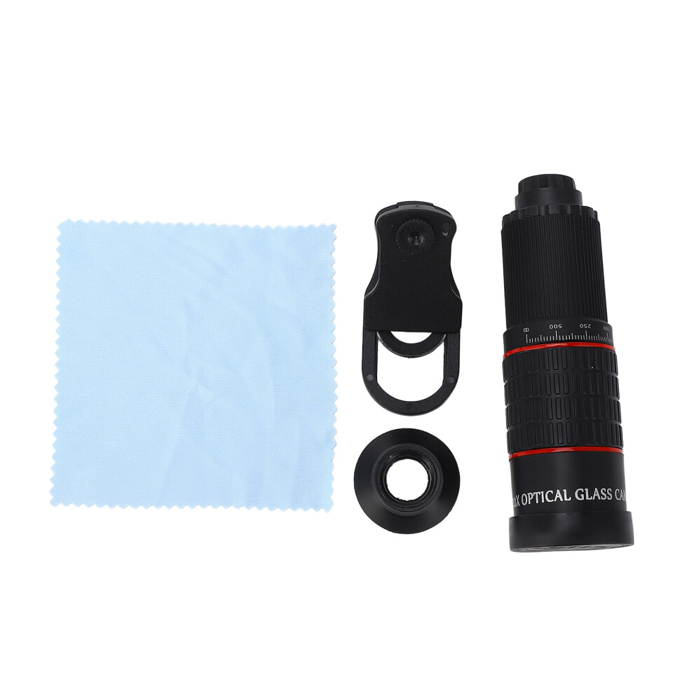 Optical Glass 22X Magnification Hd External Lens For Phone Black 643505151077