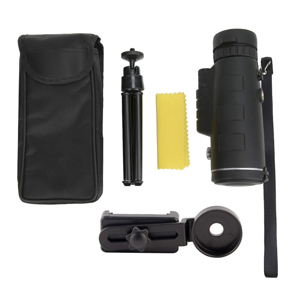 40X60 Outdoor Singletube Monocular Lens With Tripod Green 643505152050