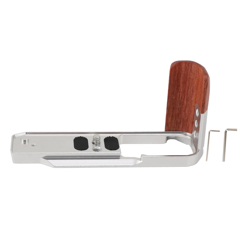 (Silver) L Shape Handgrip Quick Release Plate 1/4" For Nikon Zfc Silver 643505098013
