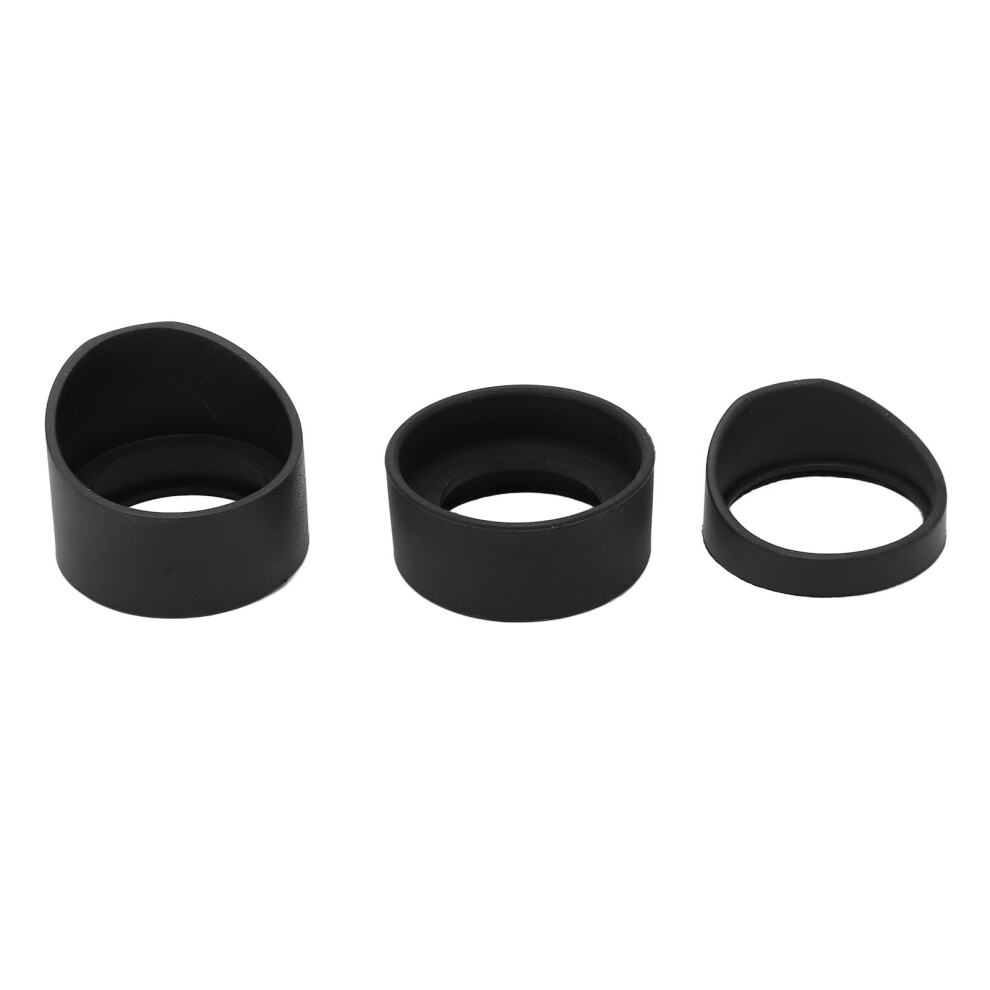 3Pcs Microscope Eyepiece Eyeshields Soft Rubber Covers For Amscope 643505130799