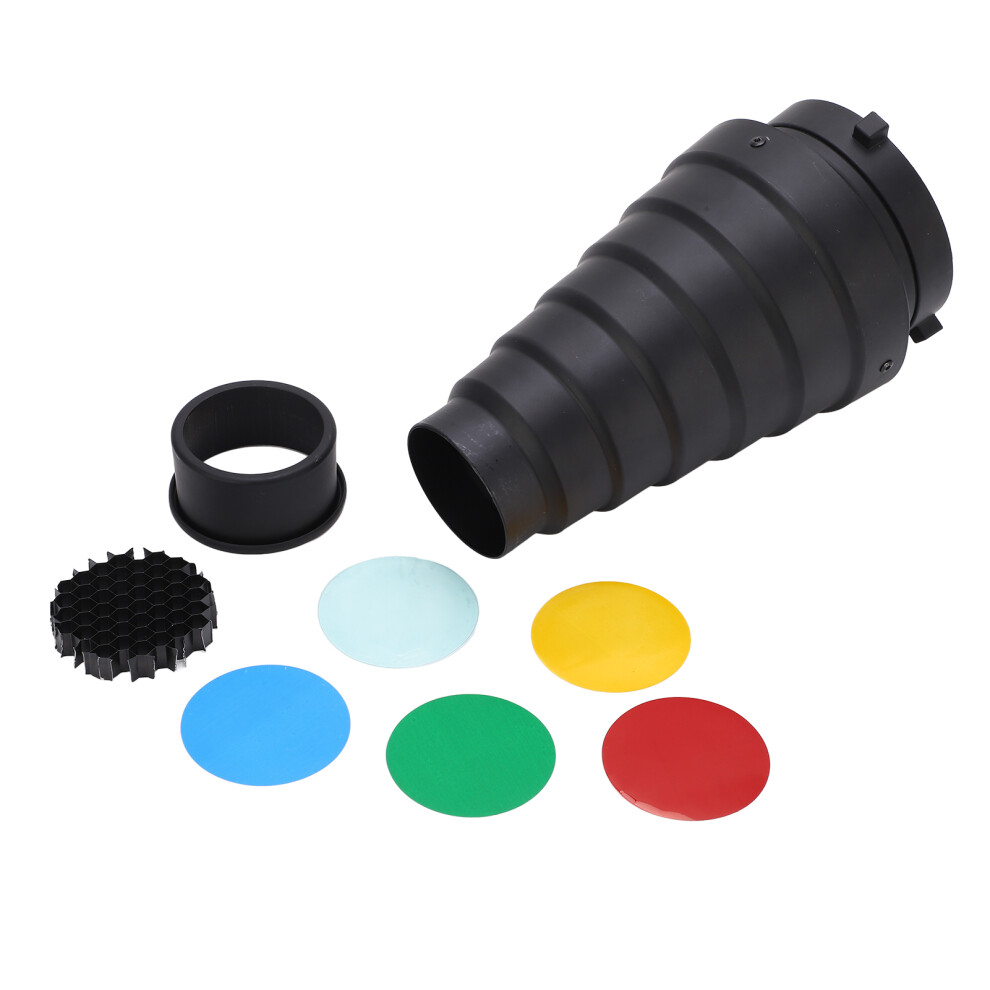 Flash Snoot Kit Conical Condenser Tube For Studio Photography 643505014556