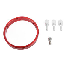 Aluminum Alloy 6 Hole 110mm Guiding Scope Ring M6 1/4" 90-110mm Red
