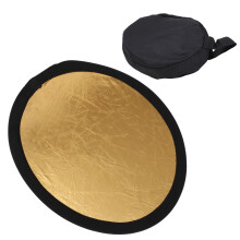 (Gold Silver) 2 in 1 30cm Light Round Photography Reflector Gold Silver