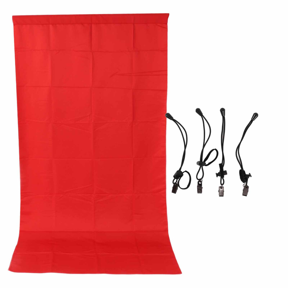 2M Background Cloth Washable Polyester For Photography Video Red 643505017793