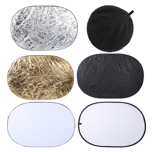 5 in 1 100x150CM Portable Background Reflector Diffuser