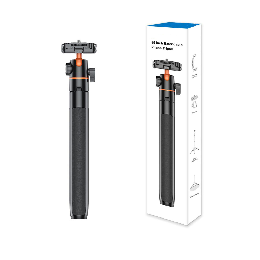 Lightweight Aluminum Tripod Selfie Stick 360 Ball Head 643505177534