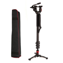 Miliboo MTT705II-CA Carbon Fiber Hydraulic Ballhead Camera Monopod