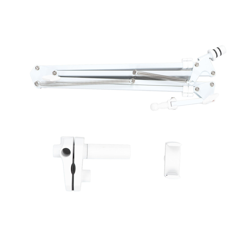 Mobile Phone Holder Gooseneck Clamp Stand Flexible Arm White 643505109207