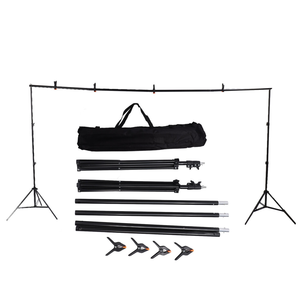 Adjustable Photo Backdrop Stand 2X3m With Bag Clips For Studio 643505103427