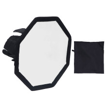 Camera Softbox Nylon Octagonal 20cm Foldable Flash Diffuser with Bag