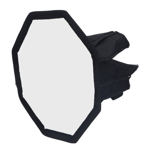 Camera Softbox Nylon Octagonal 20cm Foldable Flash Diffuser with Bag 2