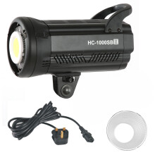(Prise UK 100‑240V) Nicefoto HC1000SB II LED Video Light 5600K CRI95+ TLCI95+