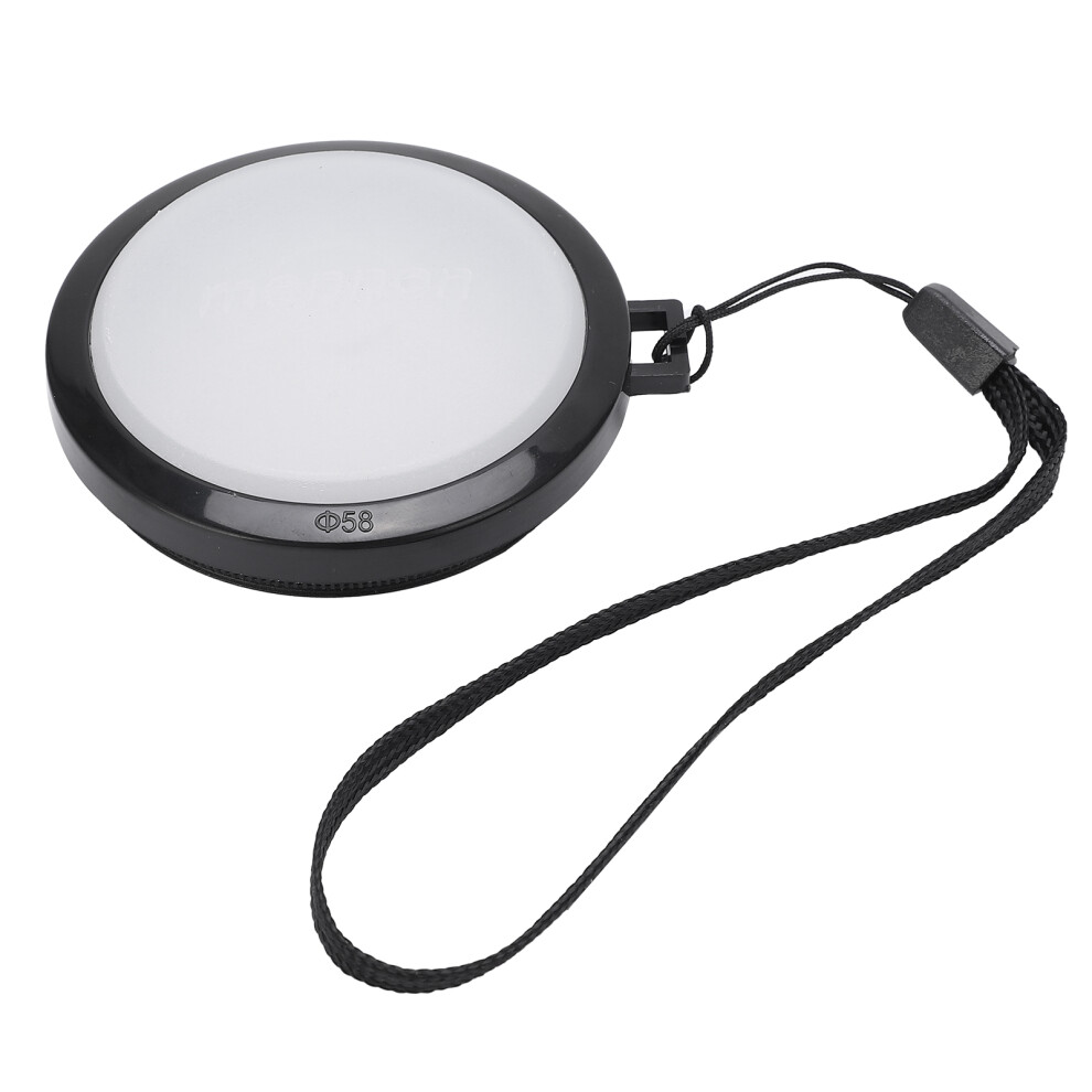 (58Mm / 2.3In) Mennon Balance Lens Cap 55Mm Plastic Anticorrosion White 643505138856
