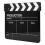 (White Stripe Black Board) 30x25CM Acrylic Clapperboard White Stripe Black 2
