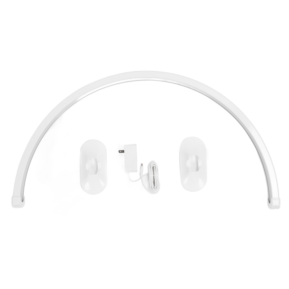 (US Plug) 48W Nail Desk Light 6000K Cold Wave Half Moon Beauty Photography