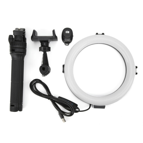 VIJIM Ring Light Tripod Set with Remote Dimmable Phone Clip