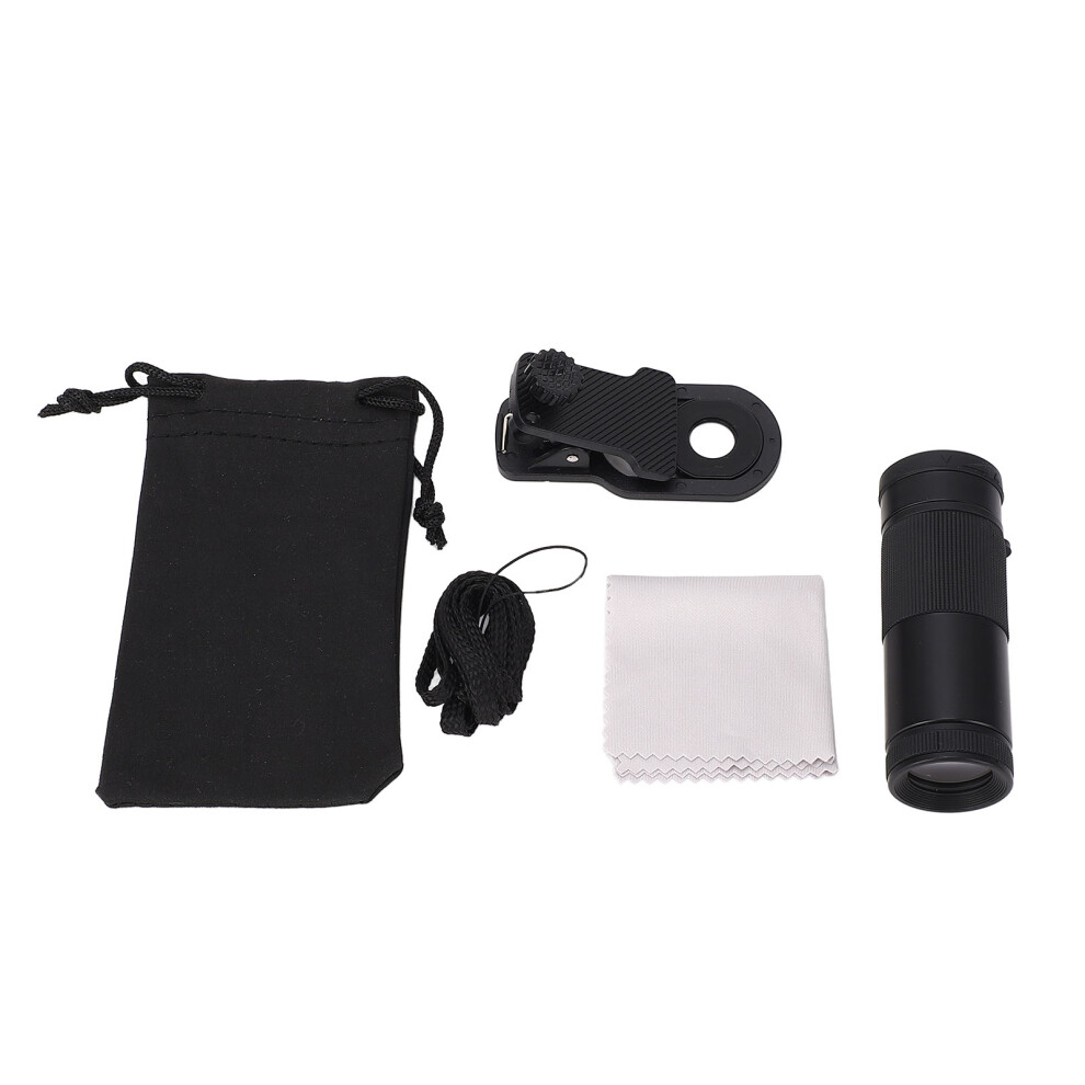 8X20 Monocular Telephoto Lens With Phone Clip For Smartphone 643505082296