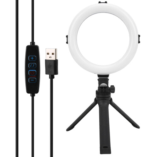 VIJIM Ring Light Tripod Set with Remote Dimmable Phone Clip 1