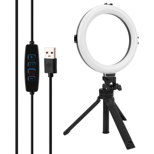 VIJIM Ring Light Tripod Set with Remote Dimmable Phone Clip 2