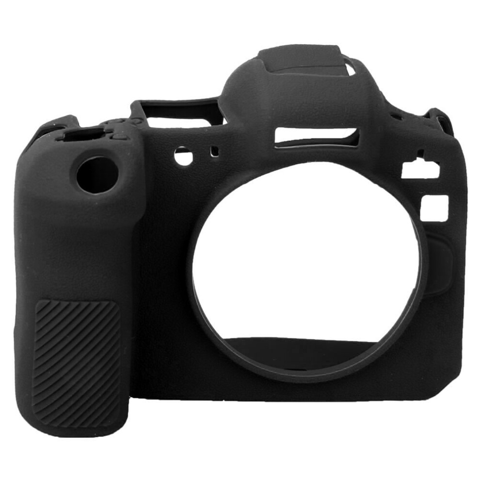 (Black) Silicone Hood Cover For Canon Eos R Camera Black 643505036350