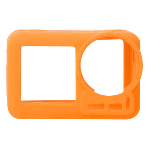 (orange) Portable Frame Protective Silicone Shell with Lens Case for DJI Osmo 1