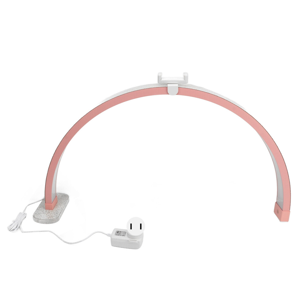 (Pink) 29.5" LED Half Moon Nail Lamp 40W 3200-5600K Touch Fill Light