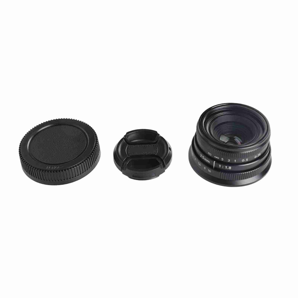 25mm F1.8 M43 Manual Portrait Lens for Mirrorless Camera