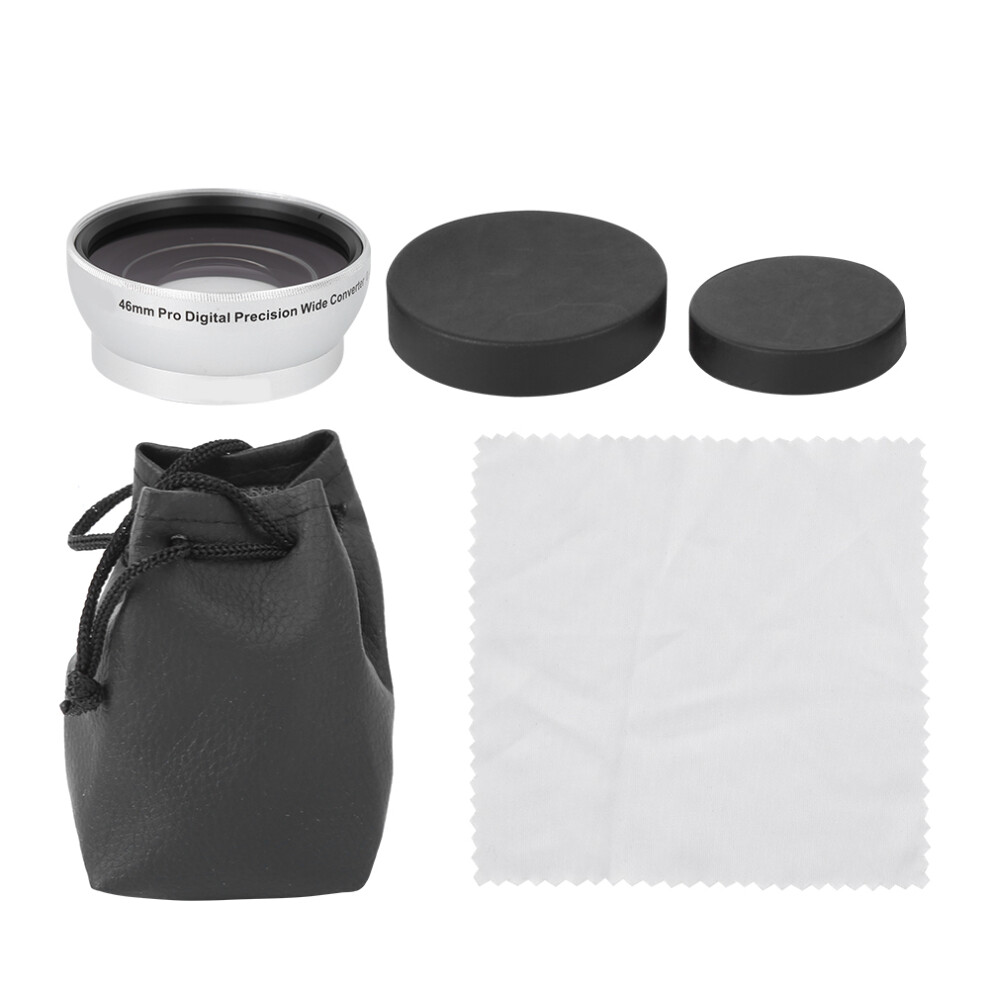 0.45X Optical Glass Wide Angle Lens For 46Mm Silver 643505149326