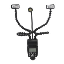 K-808 Camera Macro Flash Light 3 Head Portable