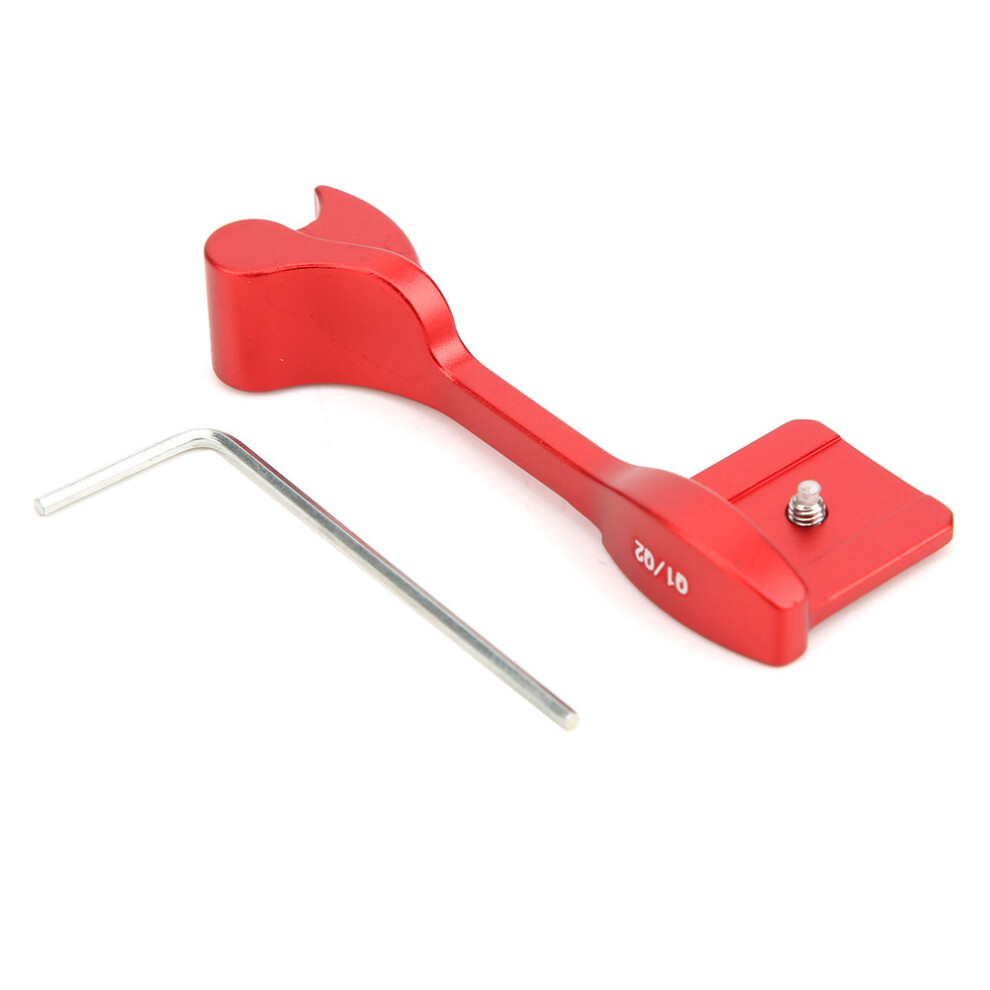 (Red) Aluminium Hot Shoe Grip Handle For Leica Q1/Q2 Red 643505149593