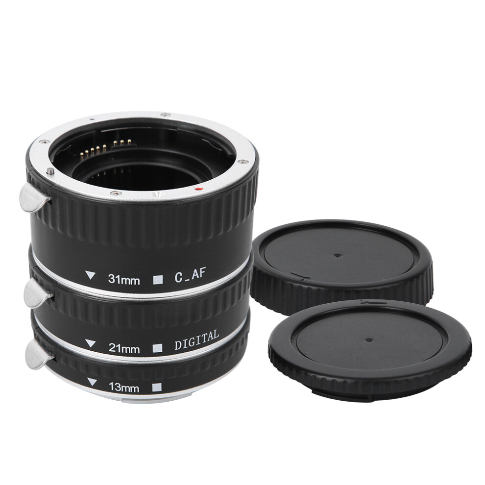 Plastic Aluminum Autofocus Macro Lens Adapter For Canon Eos Silver 643505149616