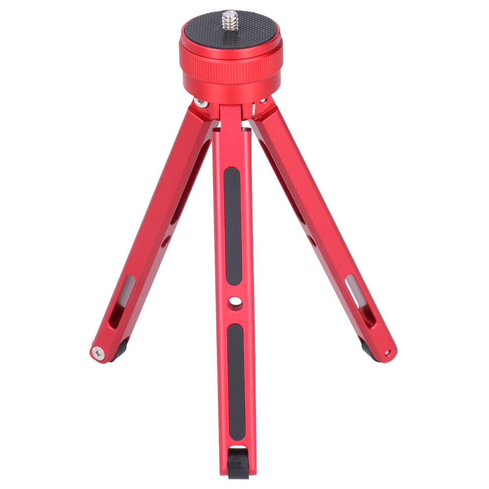 (Red) 1/4In Mini Tripod Stand 3-13Cm Adjustable Phone Camera Holder Red 643505026795