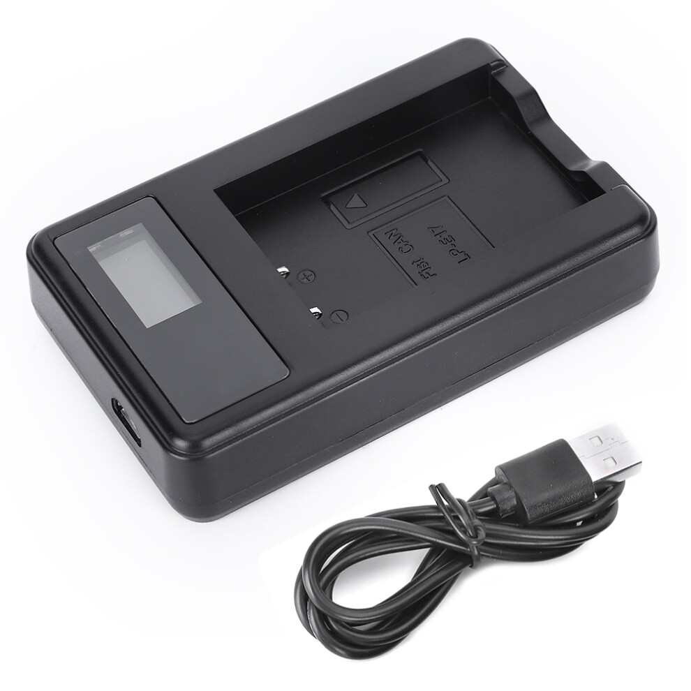 Seivi Battery Charger Lcd Usb Desktop For Canon Lp E17 643505149722