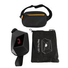 LED Sling Bag Full Color Waterproof BT Adjustable Shoulder Waist